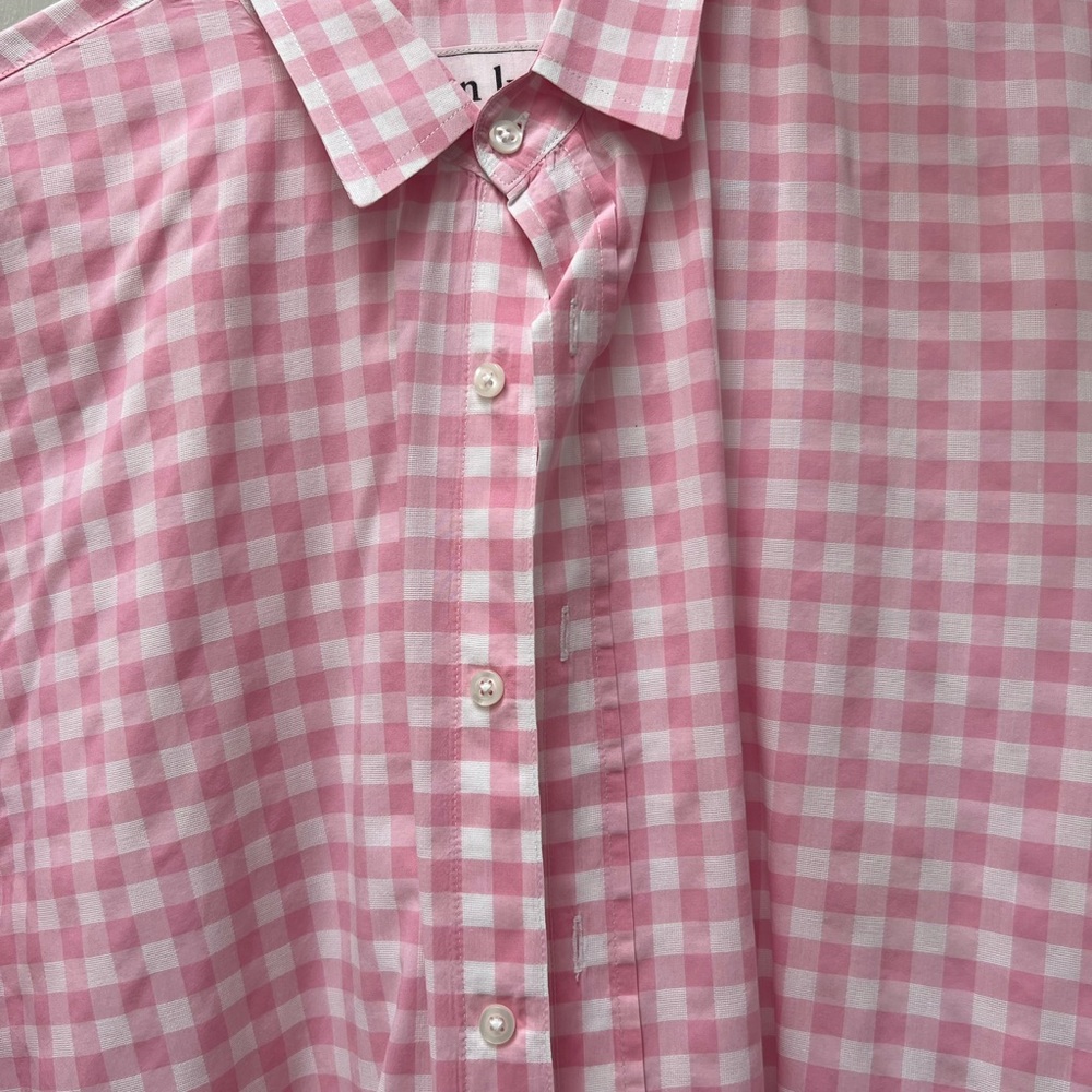 Frank & Eileen men’s large shirt. Very good condition. Pink/white